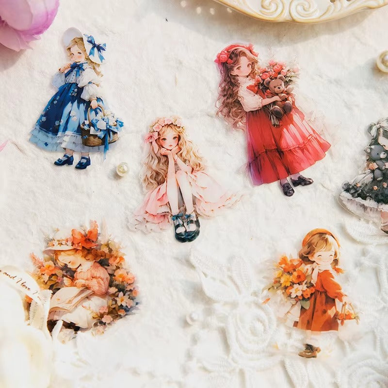 Stickers PET VIGOROUS GIRL (10 piezas)