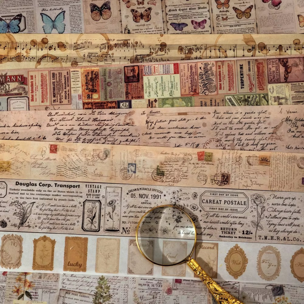 Washi Tape Vintage Times 2 metros (varios modelos)