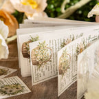 Libro de papeles vegetales impresos