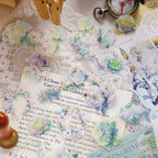 Stickers de flores PET (Flower Fantasy Atlas Series, 40 piezas)