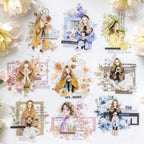Stickers COFEE PET (The Romance of Flowers, 10 piezas)