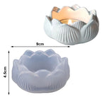 Molde de silicona flor de loto porta vela