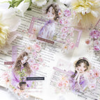 Stickers COFEE PET (The Romance of Flowers, 10 piezas)