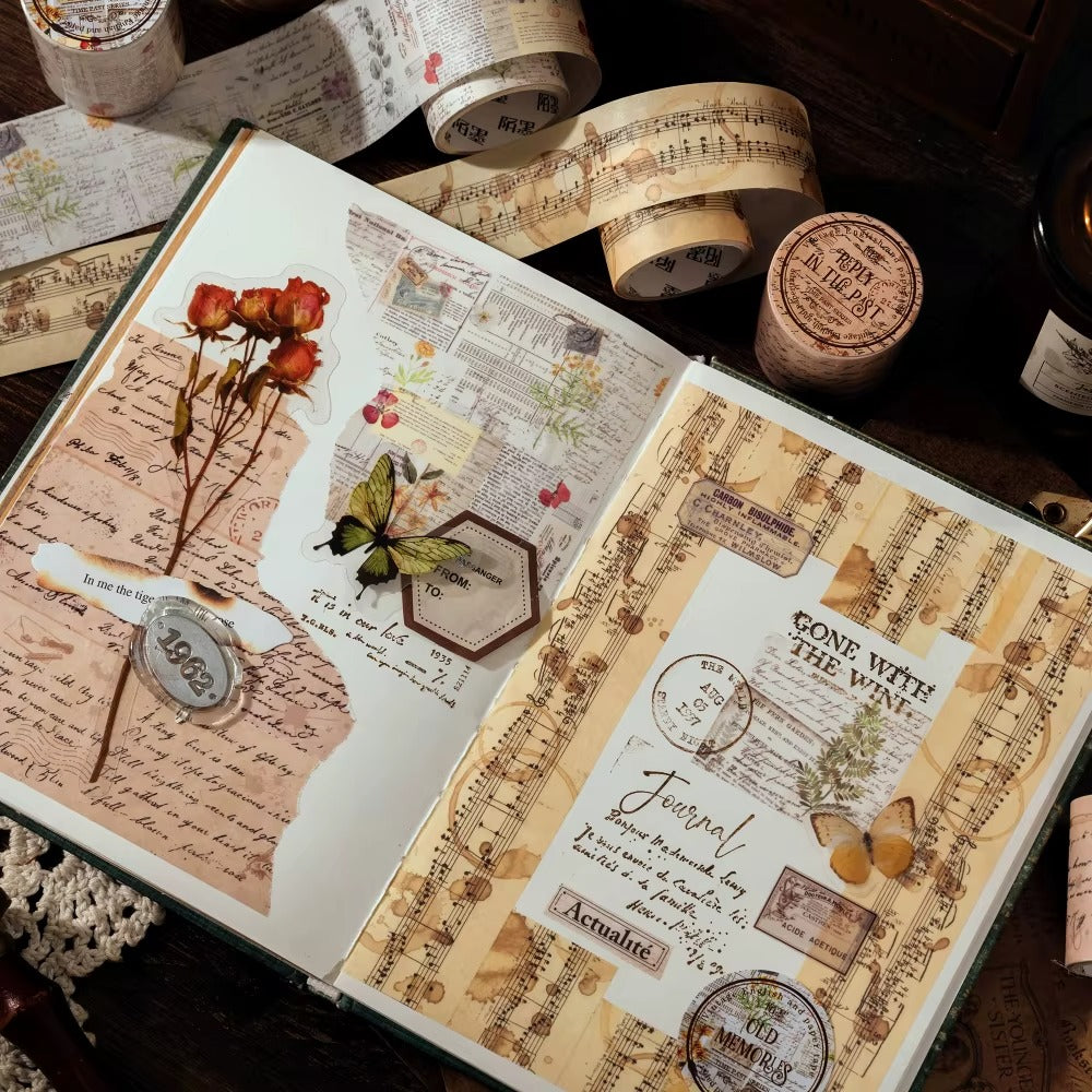 Washi Tape Vintage Times 2 metros (varios modelos)