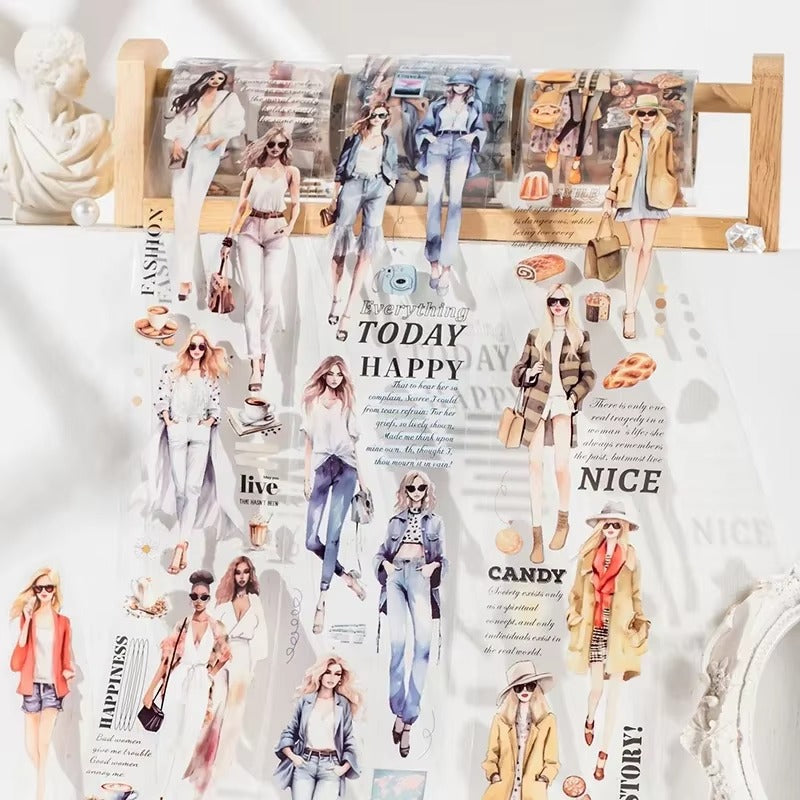 Washi tape PET Fashion Magazine (55 mm x 2 m)