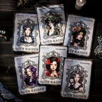 Stickers PET estilo gótico Goth Maiden (30 piezas)