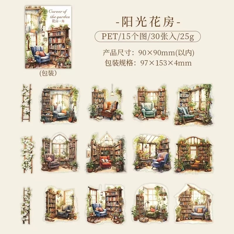 Stickers PET Corner of the Garden (30 piezas)