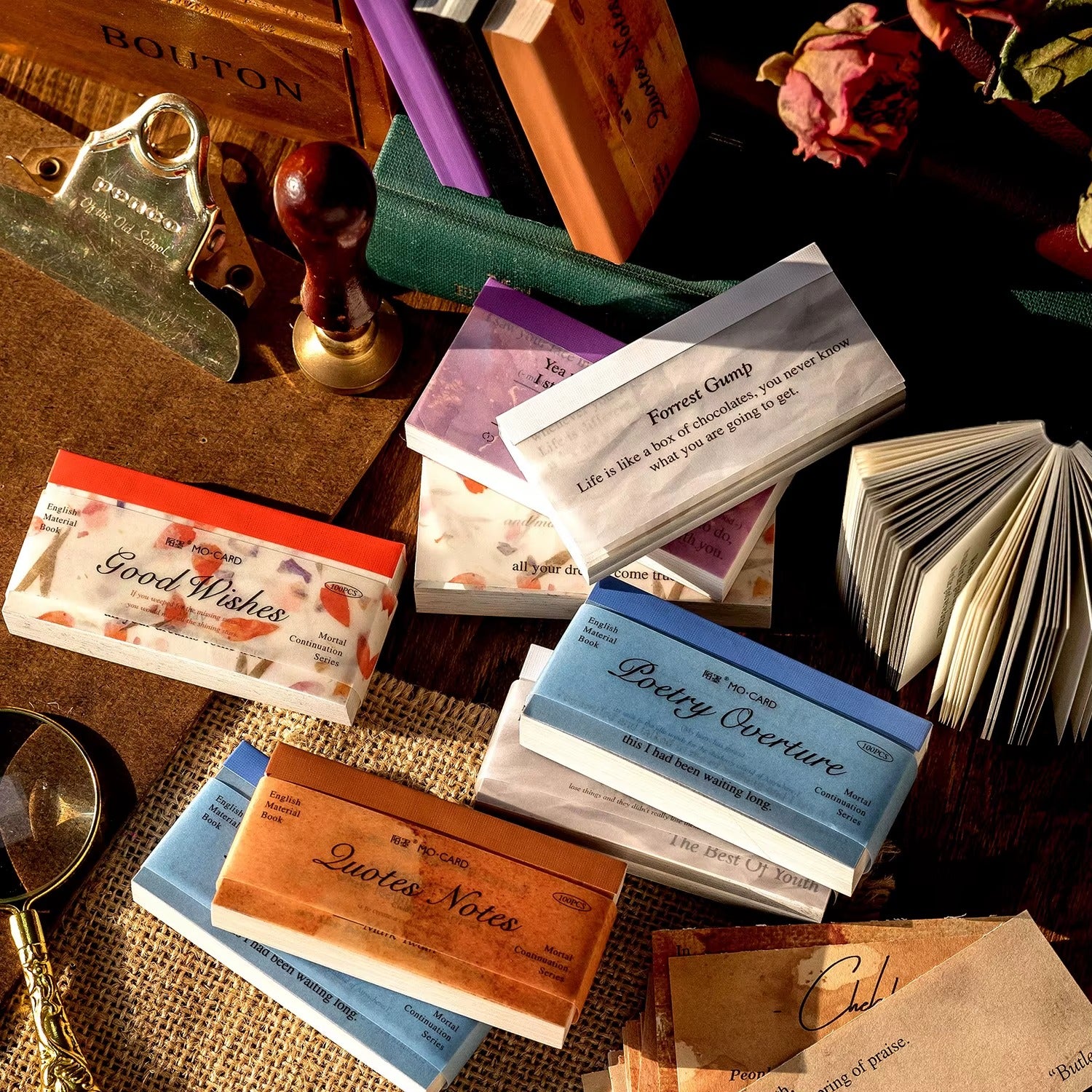 Libro de papeles decorativos Material Book (100 hojas)