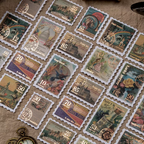 Stickers tipo estampillas Travel Collector (30 piezas)