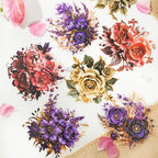 Stickers de flores PET (Flower Collection, 10 piezas)