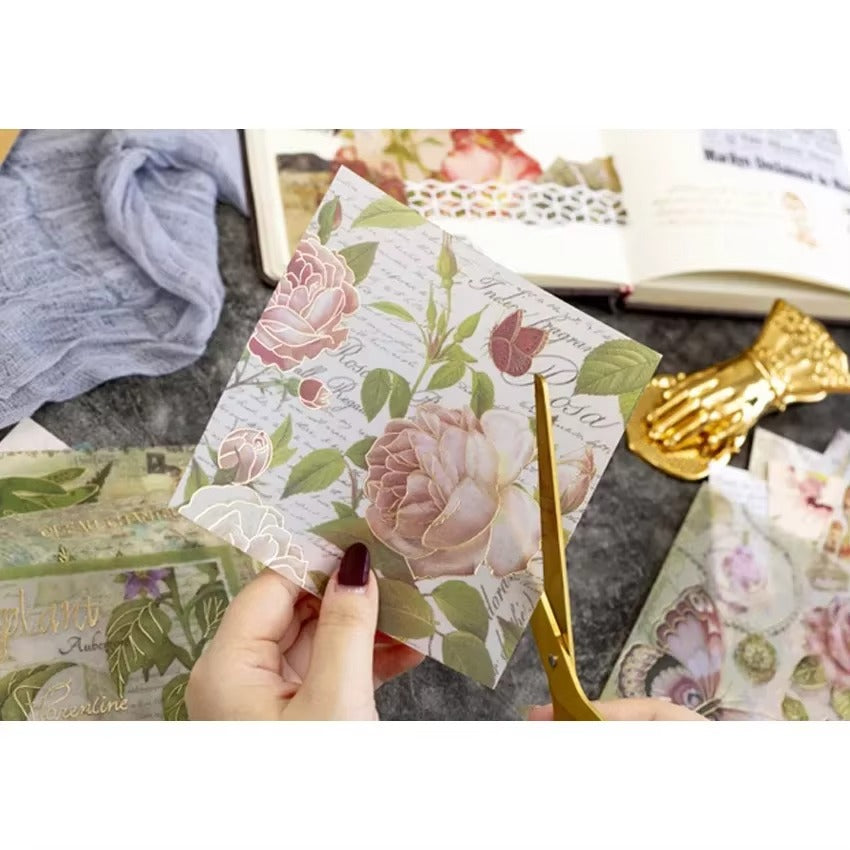 Kit de papeles y stickers Love and Freedom (15 piezas)