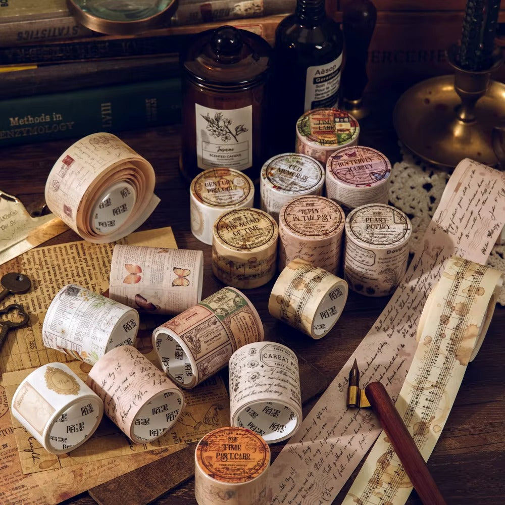 Washi Tape Vintage Times 2 metros (varios modelos)