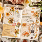 Libro de papeles vegetales impresos