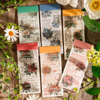 Libro de papeles vegetales impresos