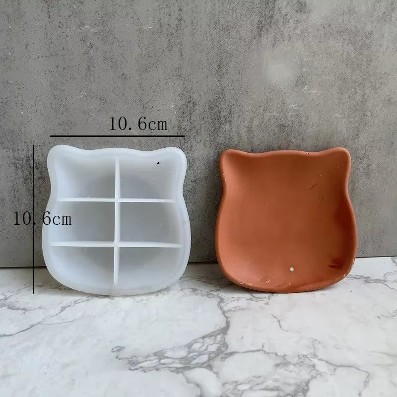 Molde silicona bandeja gato - 30080