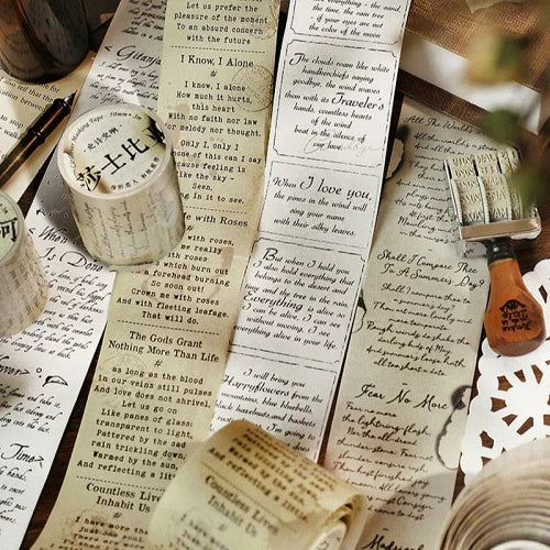 WASHI TAPE COLECCION POETAS CLASICOS