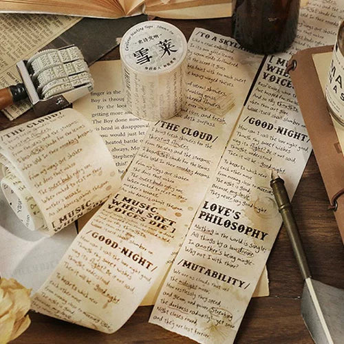 WASHI TAPE COLECCION POETAS CLASICOS