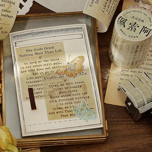 WASHI TAPE COLECCION POETAS CLASICOS