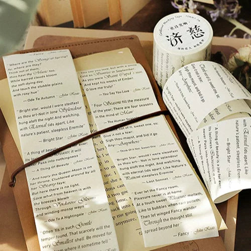 WASHI TAPE COLECCION POETAS CLASICOS