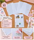 Placa Reutilizable para Coleccionar Stickers A5 – 6 Anillas