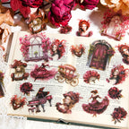Stickers Romantic Baroque PET 30 piezas (15 diseños x2)