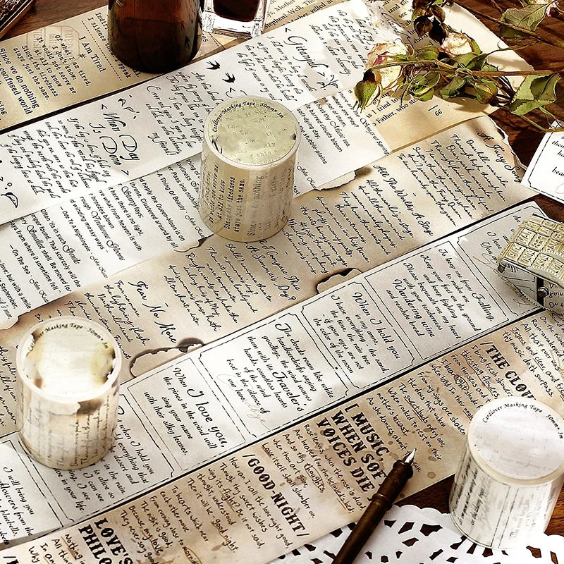 WASHI TAPE COLECCION POETAS CLASICOS