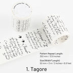 WASHI TAPE COLECCION POETAS CLASICOS