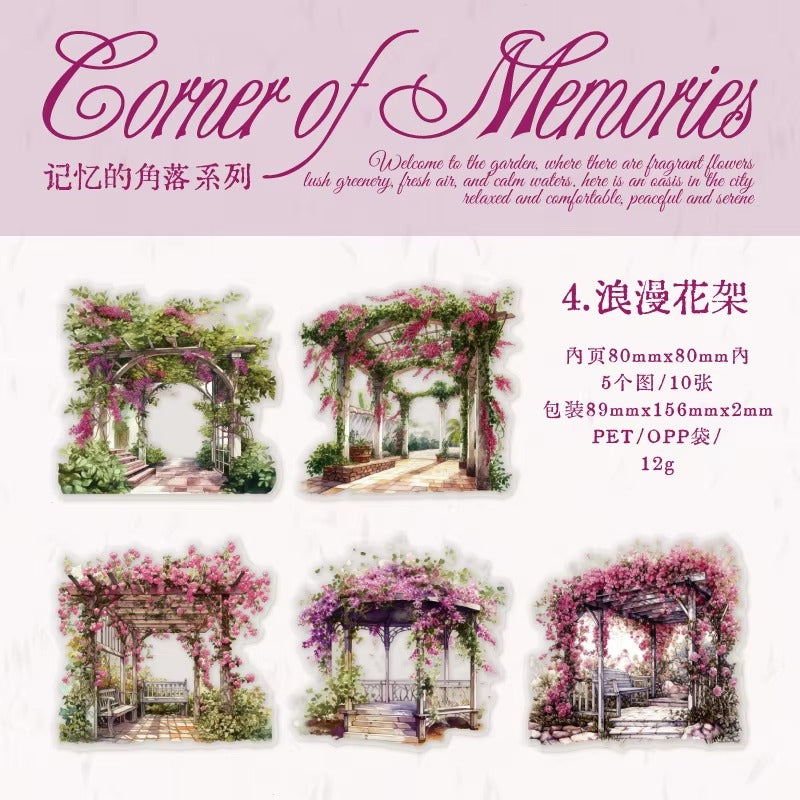 Stickers PET Corner of Memories (10 piezas)
