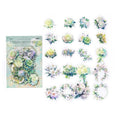 Stickers de flores PET (Flower Fantasy Atlas Series, 40 piezas)