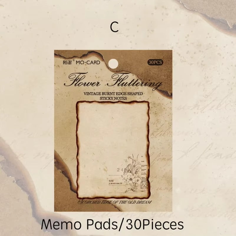 Bloc de notas vintage tipo post-it (30 hojas)