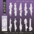 Stickers Puntillas Florales PET 20 piezas (varios colores)