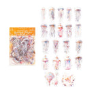 Stickers PET Jellyfish Fantasy Illustration (40 piezas)
