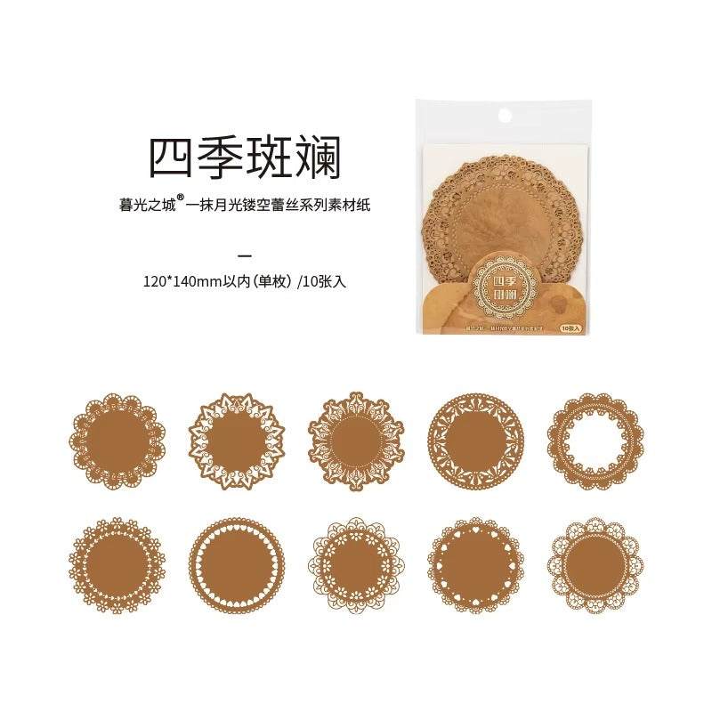 Set de cartulinas decorativas CALADAS (10 piezas)