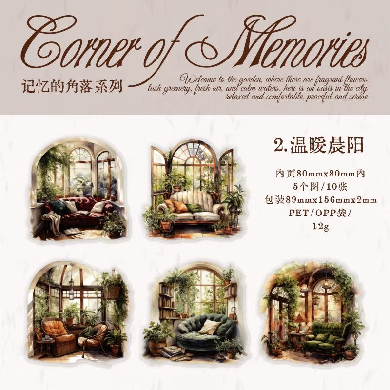 Stickers PET Corner of Memories (10 piezas)