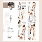 Washi tape PET Fashion Magazine (55 mm x 2 m)