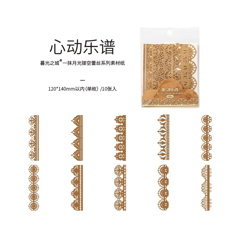 Set de cartulinas decorativas CALADAS (10 piezas)