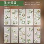 Libro de papeles vegetales impresos
