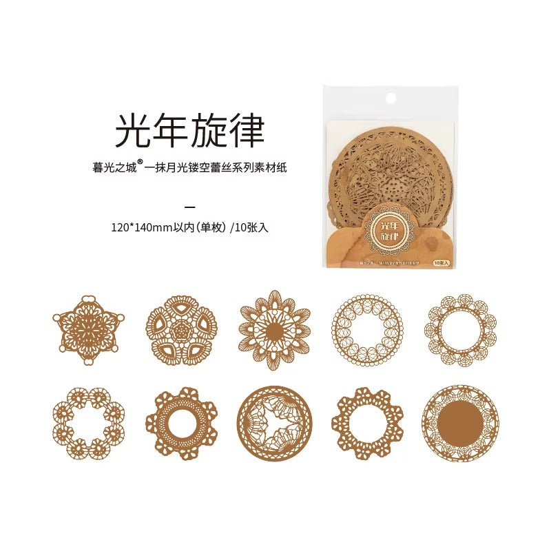 Set de cartulinas decorativas CALADAS (10 piezas)