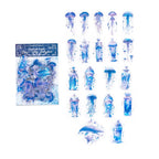 Stickers PET Jellyfish Fantasy Illustration (40 piezas)