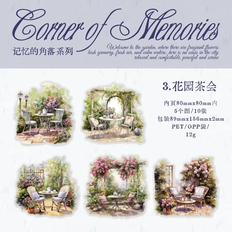 Stickers PET Corner of Memories (10 piezas)