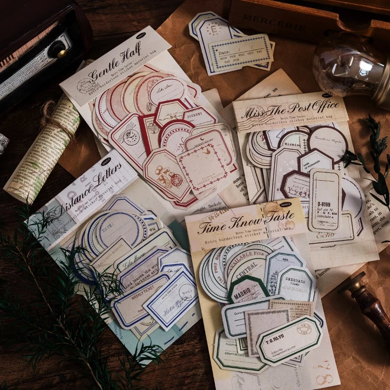 PACK ETIQUETAS STICKERS VINTAGE