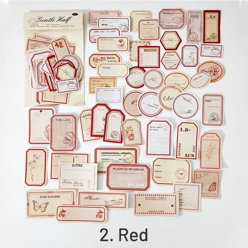 PACK ETIQUETAS STICKERS VINTAGE