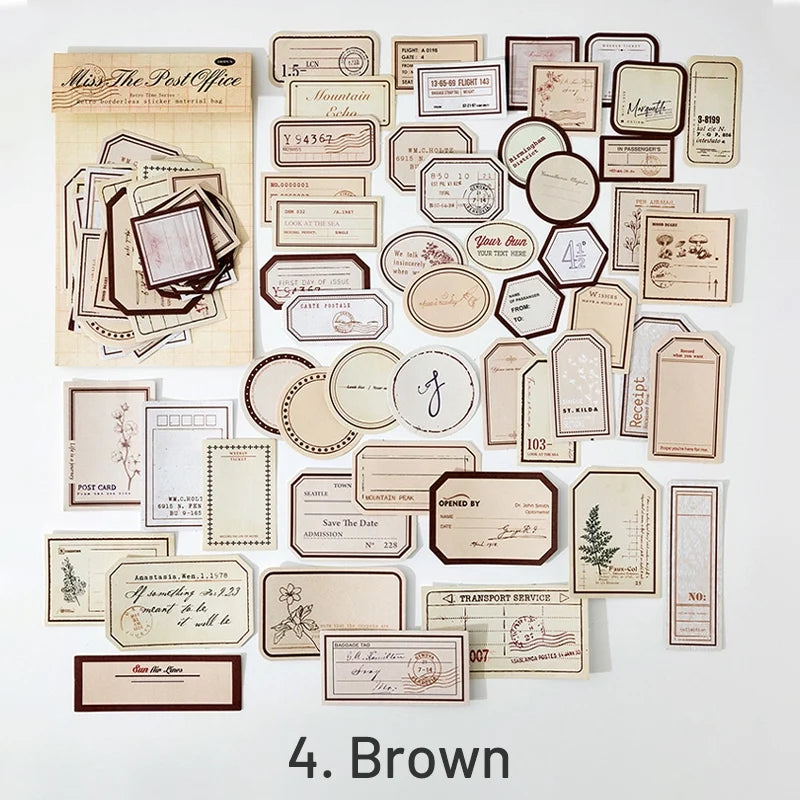 PACK ETIQUETAS STICKERS VINTAGE